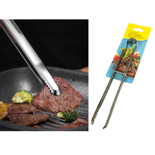 Ergonomic Stainless Steel Food Tong 23 cm
