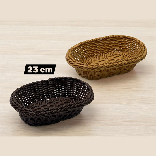 High quality Oval woven bread basket 23 cm