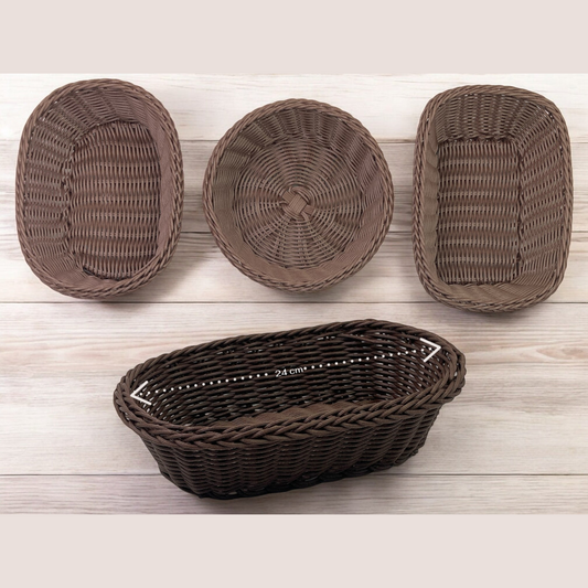 High quality Oval Woven Bread Basket 24 cm