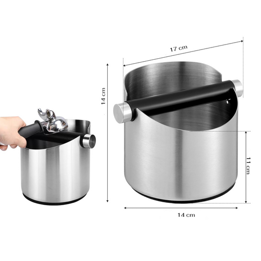 High Quality Stainless Steel Barista Knock Bin 14 cm