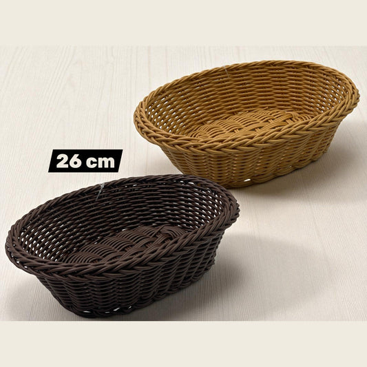 High quality Oval woven bread basket 26 cm