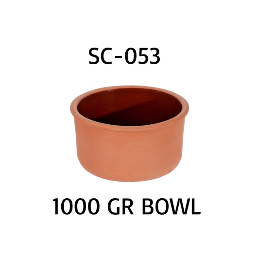 Deep Clay Bowl 16 x 9 cm