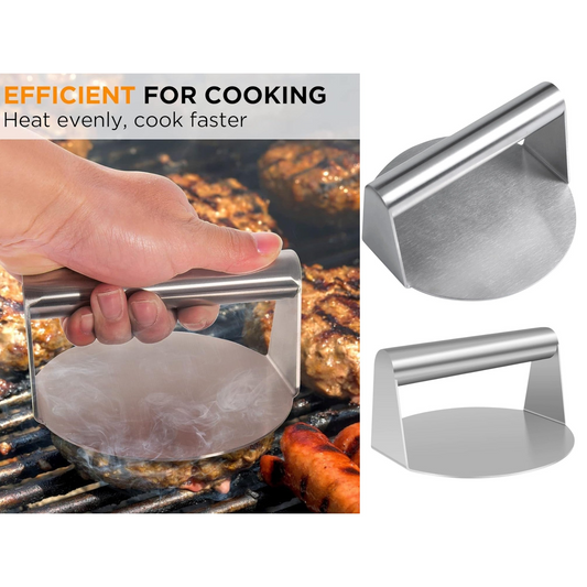 Stainless Steel Smash Burger Press 15 cm