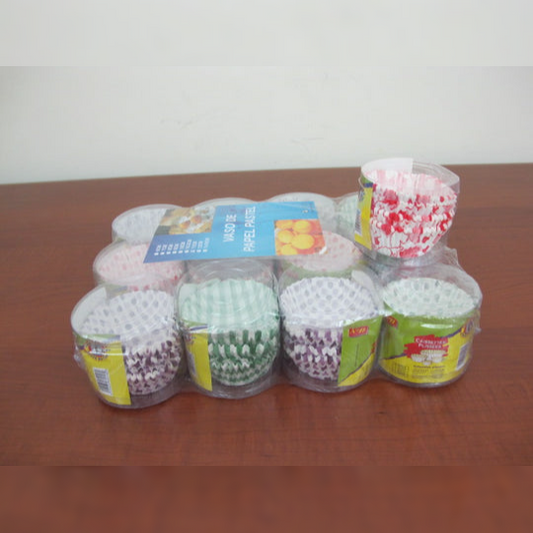100 Colored Paper Muffin Holders in a Box