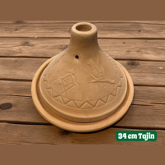Natural Terracotta Tajin 34 cm