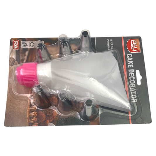 Icing Bag with 6 Large SS Nozzles
