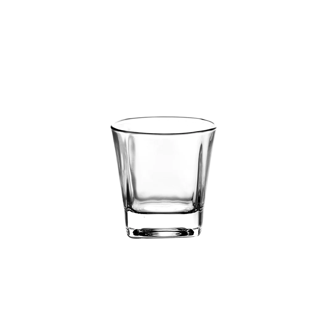 Lowball Squared Glass Cup x6 250 ml - Lunaz Shop