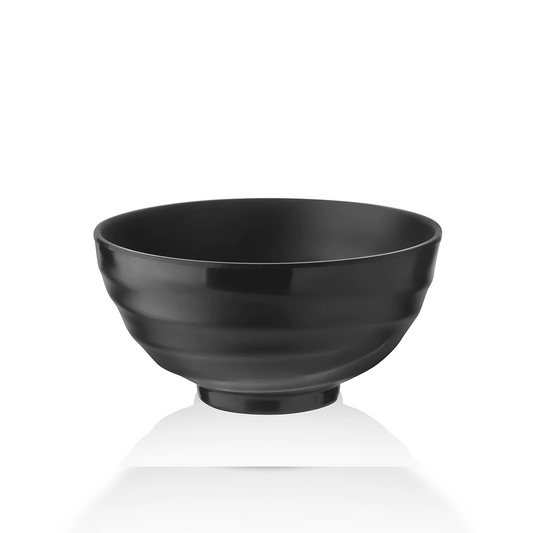 Medium Round Bowl Black Mat Finish 16 cm - Lunaz Shop