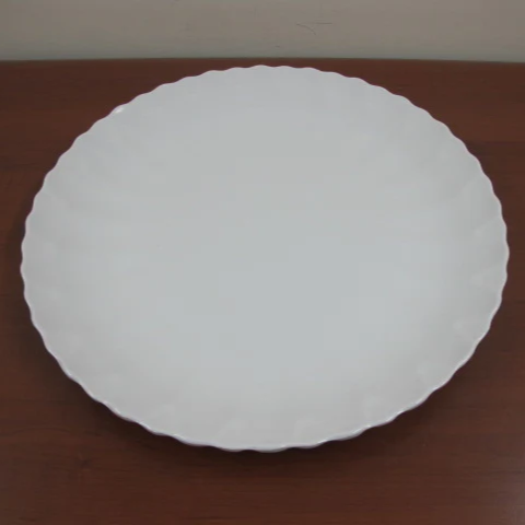 Melamine Big Round Dish with wavy edges - Lunaz Shop