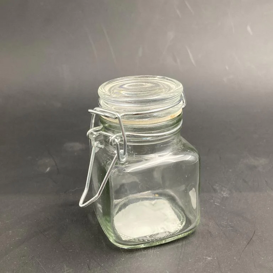 Mini Airtight Glass Jar Squared X2