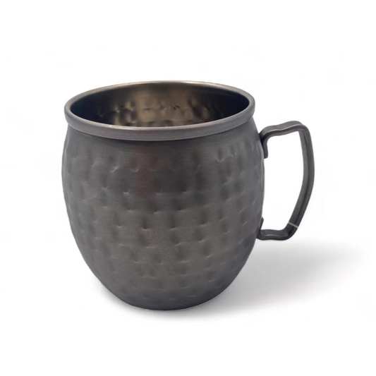 Moscow Mule SS Mug with Rustic Mat Gray Finish - Lunaz Shop