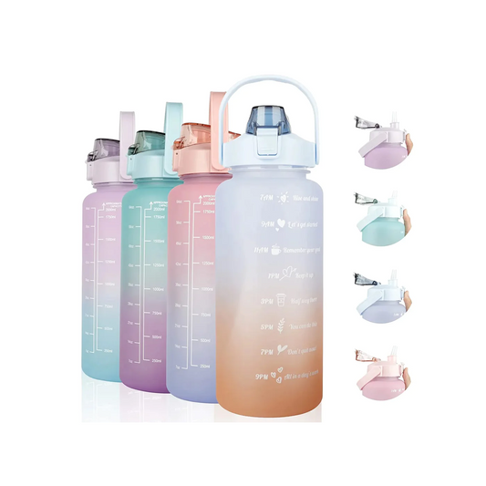 Motivational Water Bottle 2L Colorful Design-Lunaz Shop