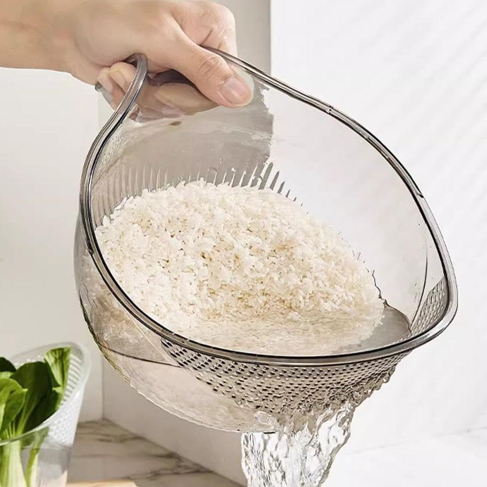 Multi-functional Kitchen Strainer Bowl for Rice, Fruits - Lunaz Shop