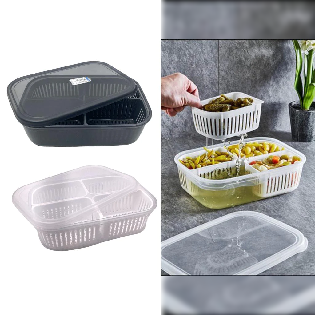 Nare Storage Box Large 3.2 L with 4 Strainers - Lunaz Shop