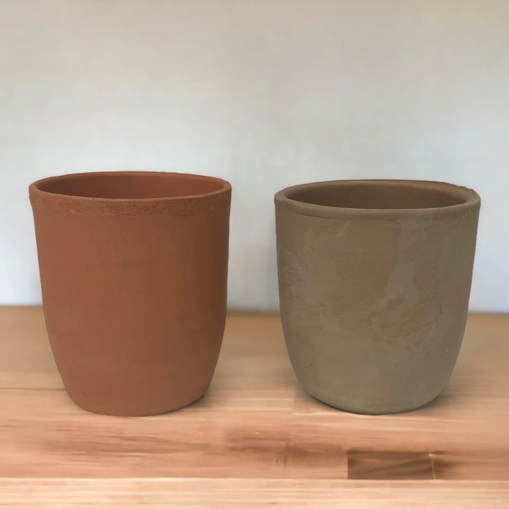 Natural Terracotta Drinking Cup 8 x 9 cm - Lunaz Shop