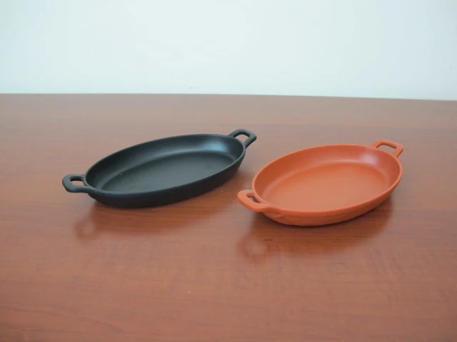 Oval Servo Melamine Dish with Handles 19 cm - Lunaz Shop