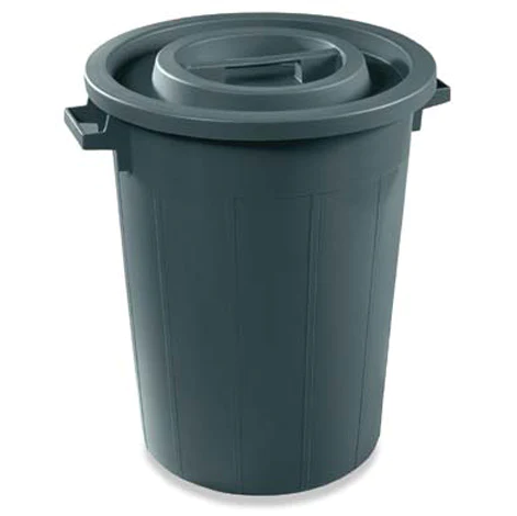 Plastic waste Barrel Black - Lunaz Shop