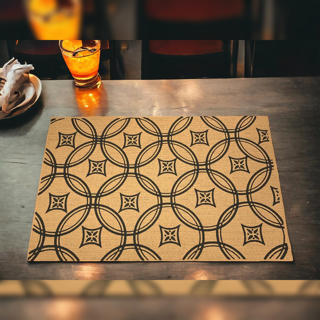 Rectangular Mandala Table Placemat 45 x 30 cm - Lunaz Shop