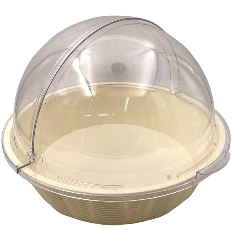 Round Large Plastic Basket with PC Flip Cover 41 cm - Lunaz Shop