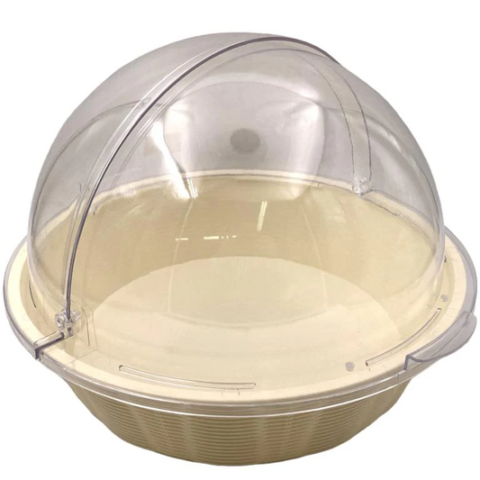 Round Large Plastic Basket with PC Flip Cover 41 cm - Lunaz Shop