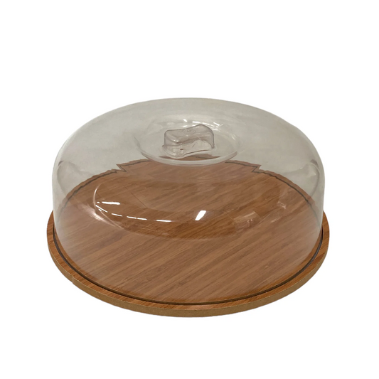 Round Wooden Cake Dome 27.5 cm - Lunaz Shop