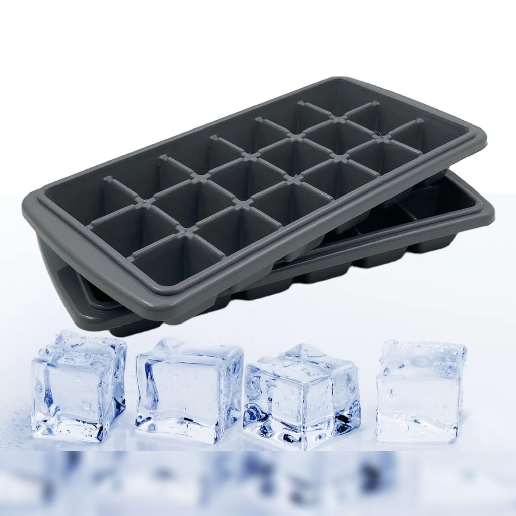 Set of 2 Ice Cube Trays - Square Model - Lunaz Shop