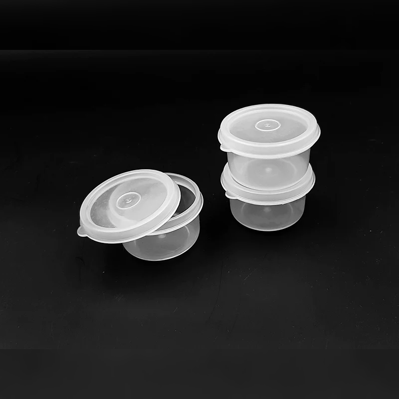 Set of 3 Mini Round Transparent Storage Containers - Lunaz Shop