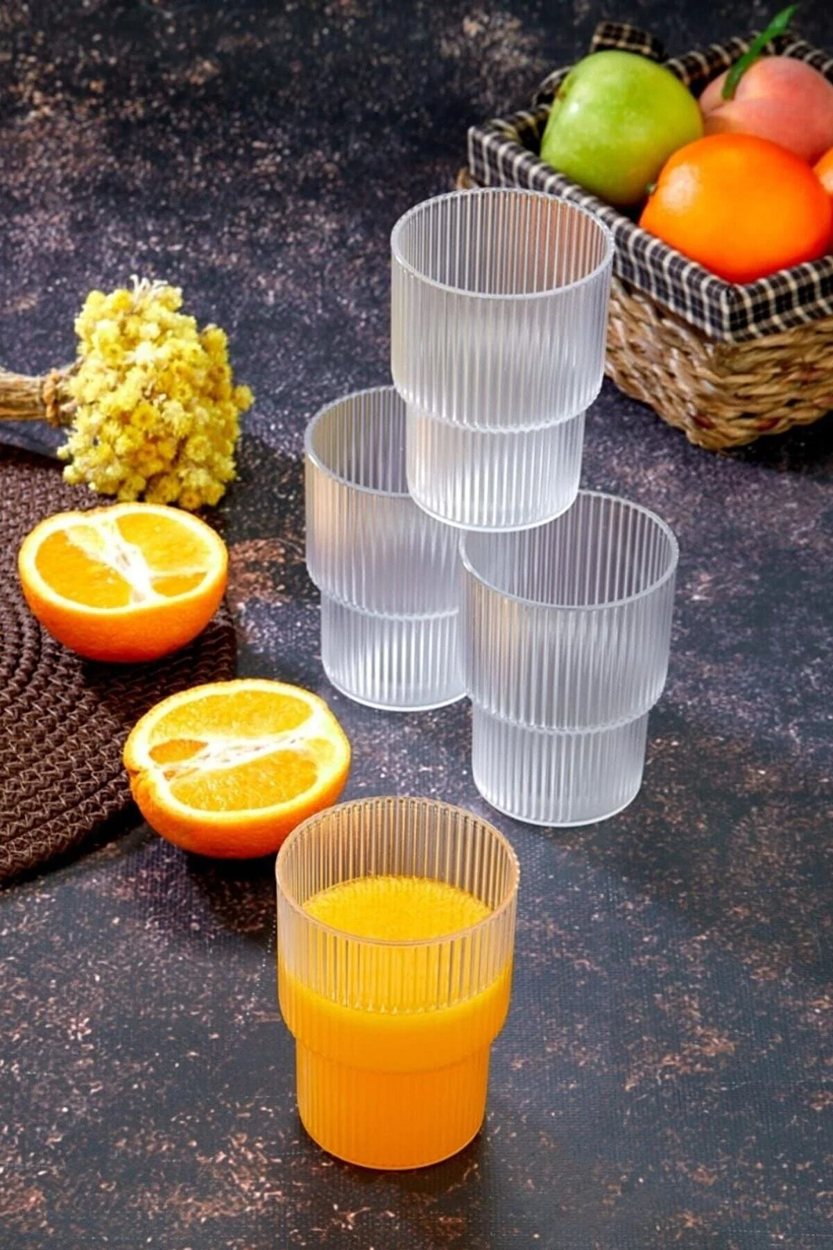 Set of 6 Plastic Cups "Origami" - Lunaz Shop