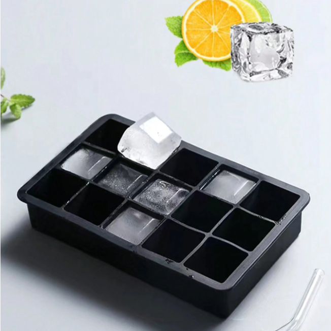 Silicone Ice Cube Mold with 15 Medium cavities - Lunaz Shop