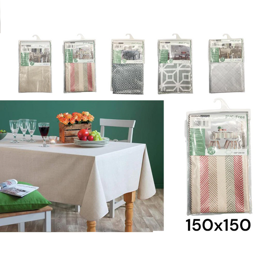 Square Colorful Table Cloth 150 x 150 mm - Lunaz Shop