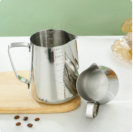 Stainless Steel Barista Milk Pitcher 350 ml - Lunaz Shop