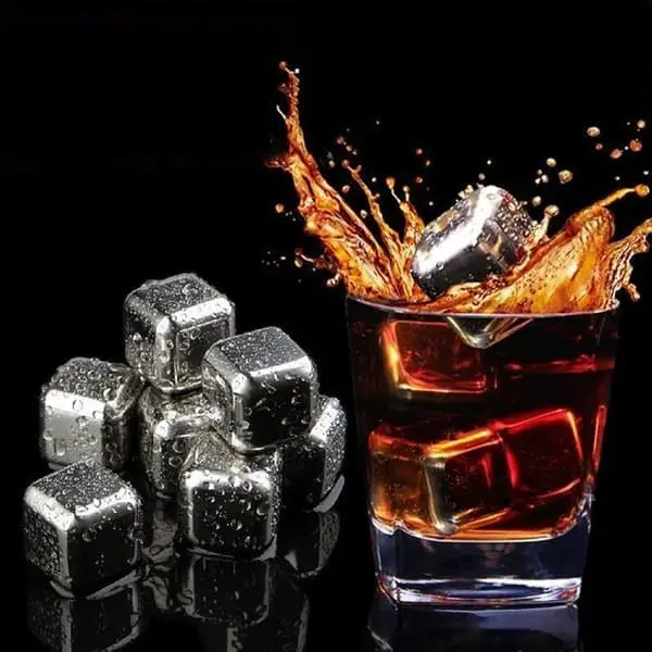 Stainless Steel Ice Cubes Set of 4 - Lunaz Shop