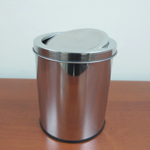Stainless Steel Swing dustbin 5L - Lunaz Shop
