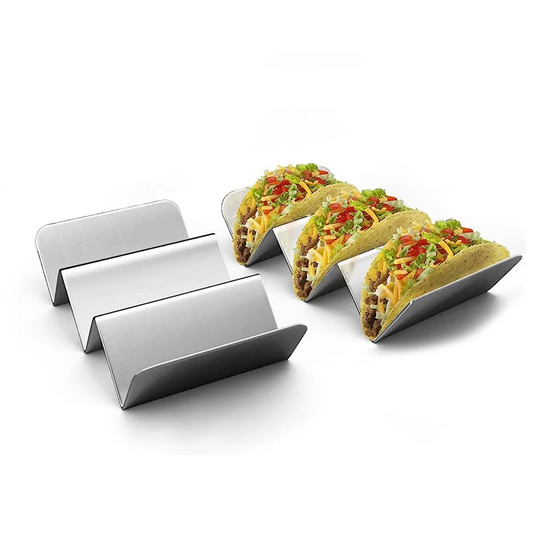 Stainless Steel Taco Holder for 3 Tacos - Lunaz Shop