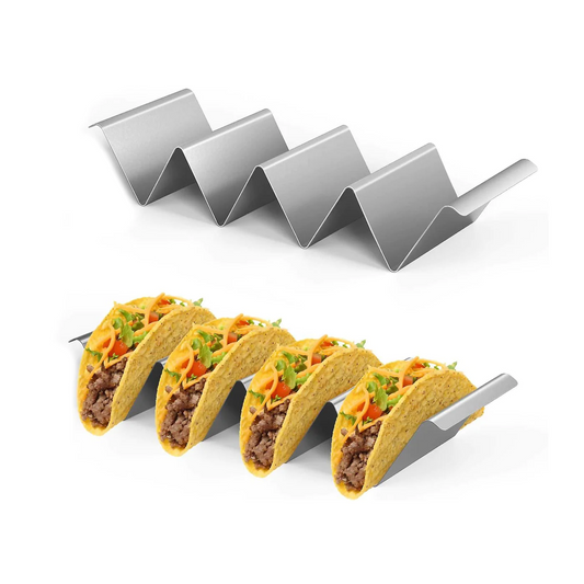 Stainless Steel Taco Holder for 4 Tacos - Lunaz Shop