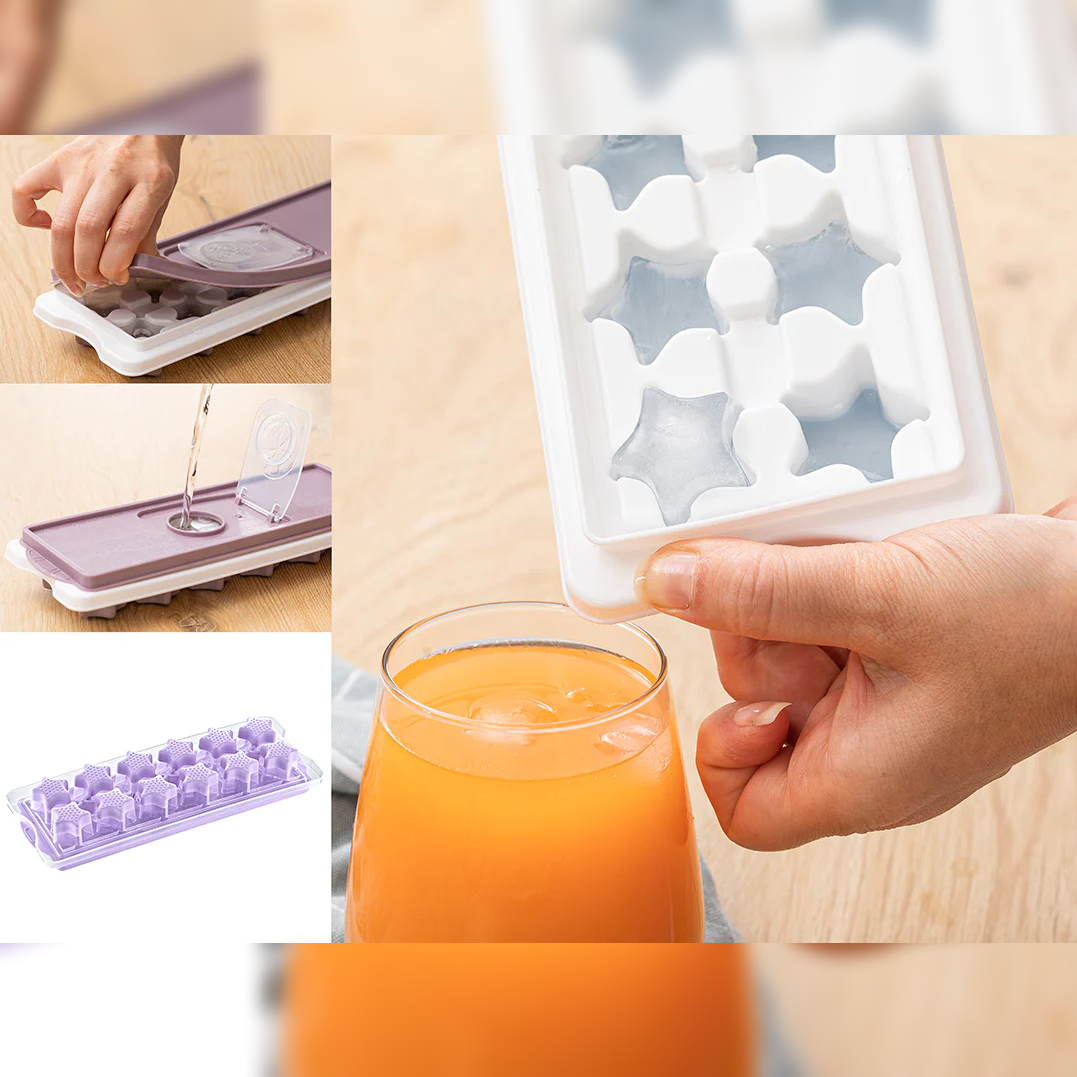 Star Ice Cube Tray with Lid - Easy Non Stick Push Out - Lunaz Shop