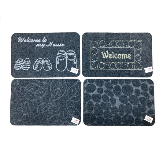 Thin synthetic fiber doormat w TPR backing 58 x 38 cm - Lunaz Shop