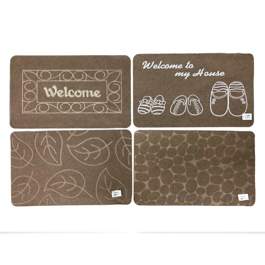 Thin synthetic fiber doormat w TPR backing 78 x 48 cm - Lunaz Shop