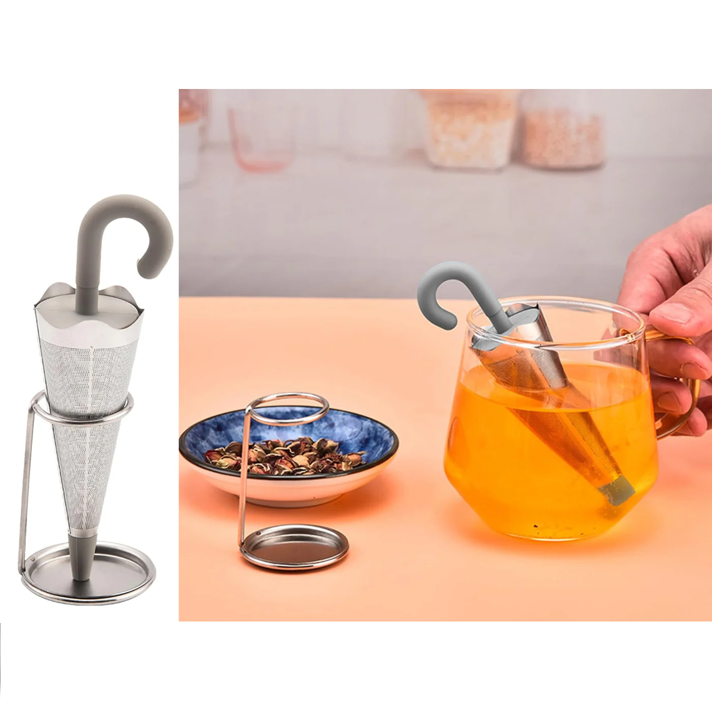 Umbrella Shape SS 18/10 tea infuser - Lunaz Shop