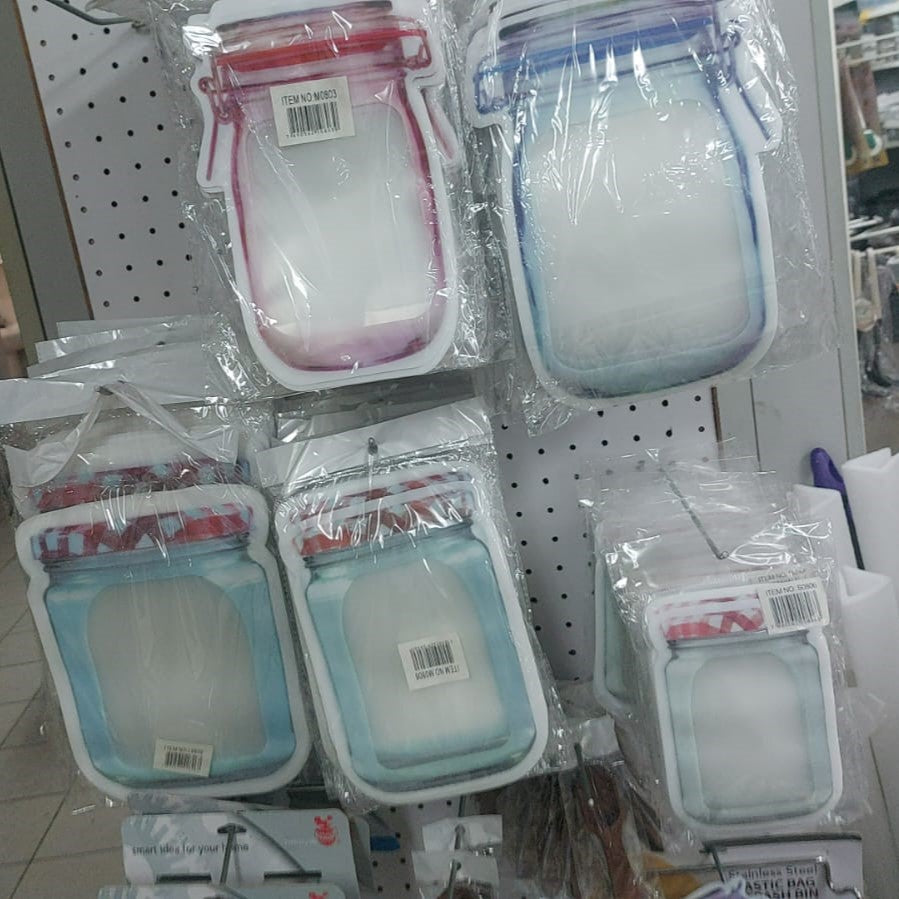 Reusable Lock and Seal Bag Airtight Jar X12