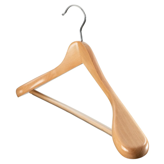 Wide Shoulder Wooden Suit Hanger - Lunaz Shop