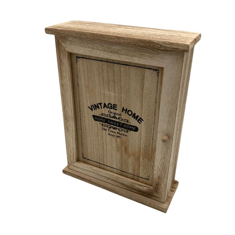 Wooden "Vintage Home" Key Box - Lunaz Shop