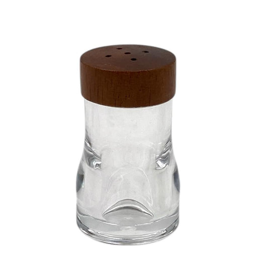 Acrylic salt and pepper shaker with Wooden Cover