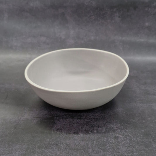 Dosthoff Matt Gray with White Rim Bowl 17 cm