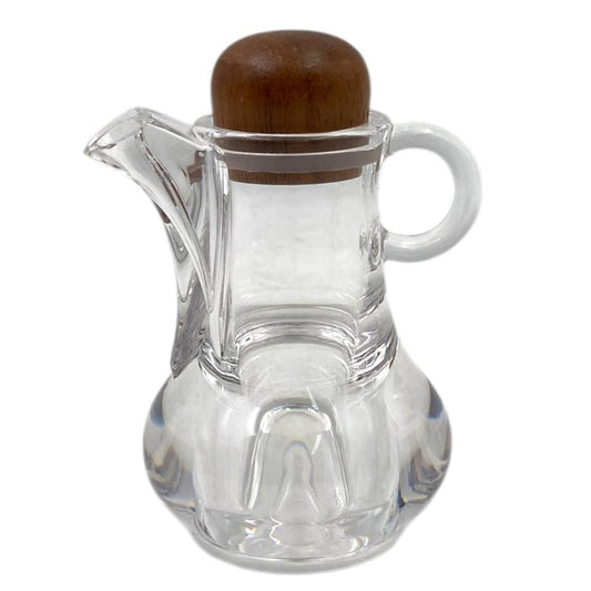 High Quality Acrylic Oil Bottle w Wood Cover 8 x 12 cm