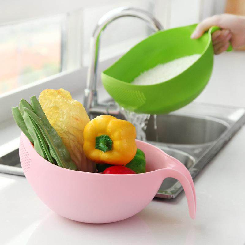 Plastic Fruit Bowl and Strainer Small Size