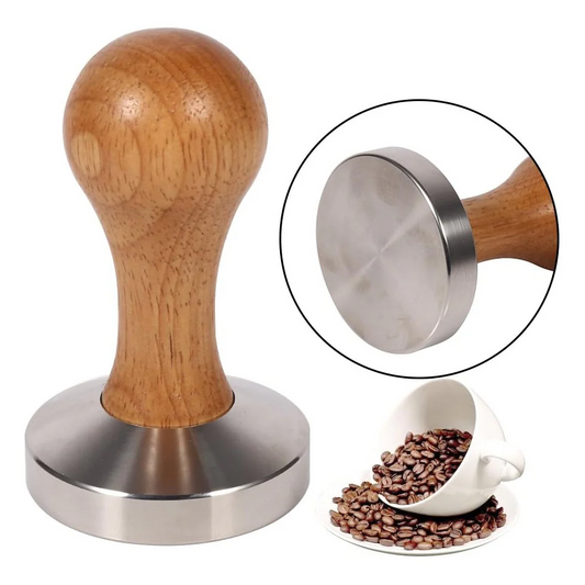 Coffee Tamper Barista Espresso Tamper 58mm Wood Handle