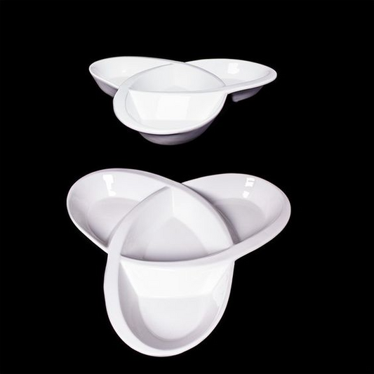 Porcelain Divided Dish Star Shape 25 cm