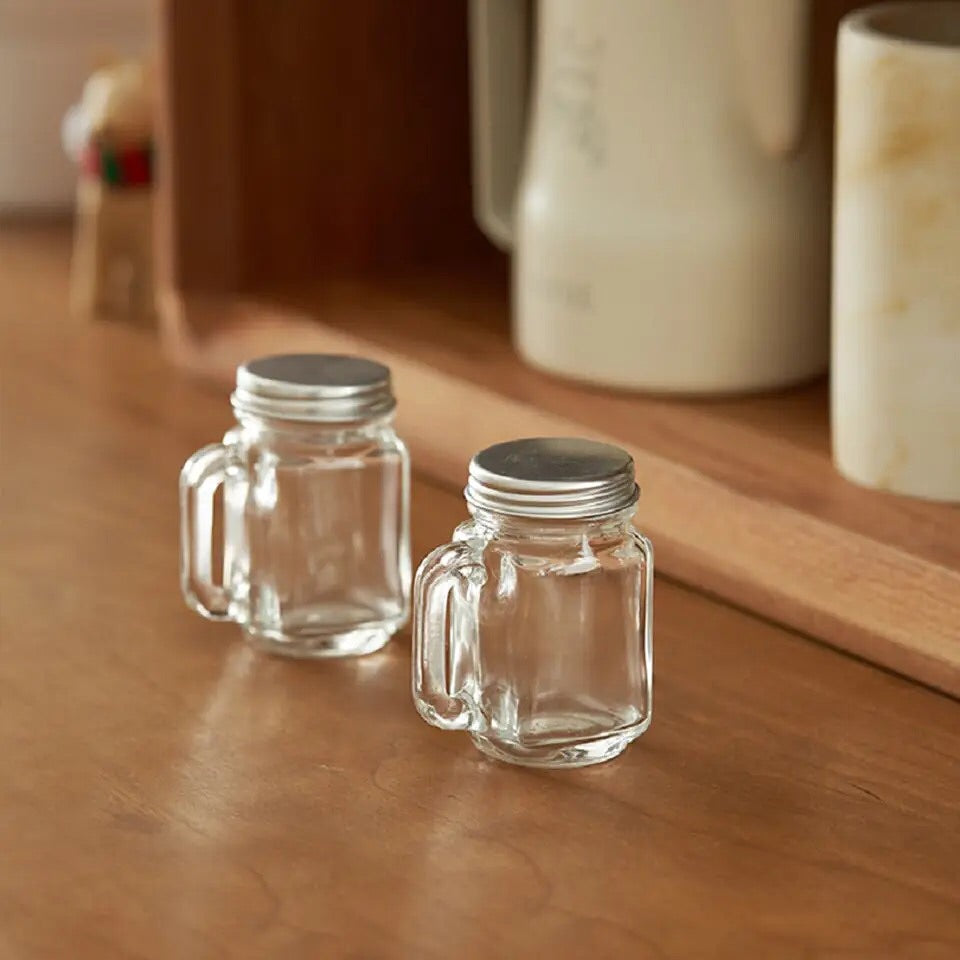 Mini Mason Glass Jar 35 ml X2 - Lunaz Shop