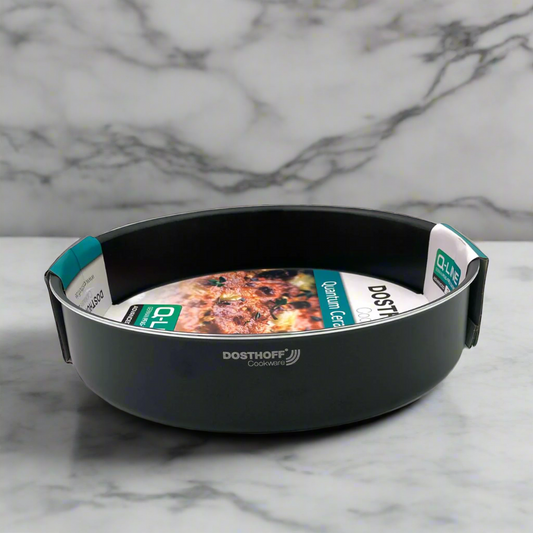 Dosthoff Black Quantum Round Oven Tray 32 cm